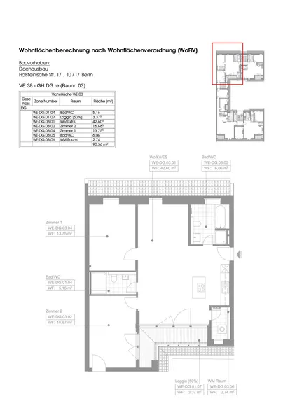 toll geschnittene Dachgeschosswohnung, helle Räume, Erstbezug — photo 1